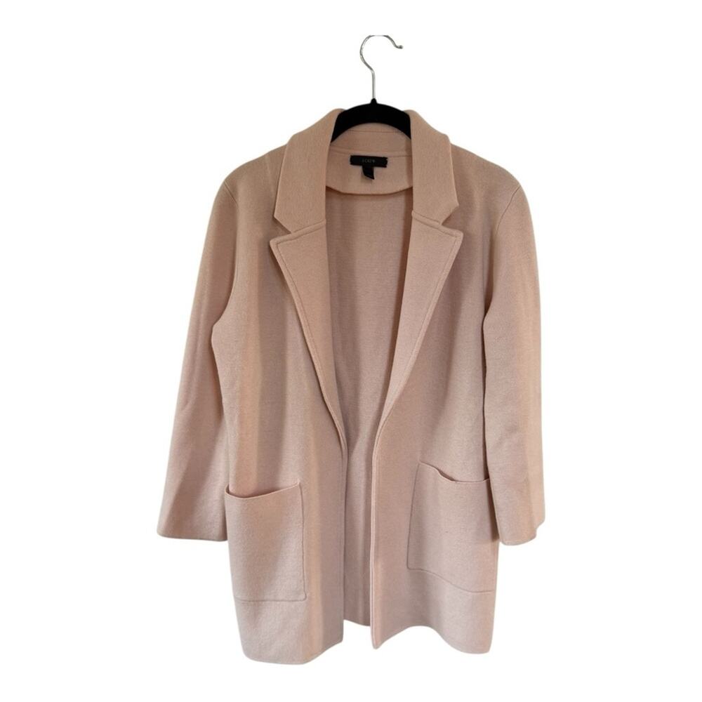 J. Crew Women's Open-Front Coatigan in Blush